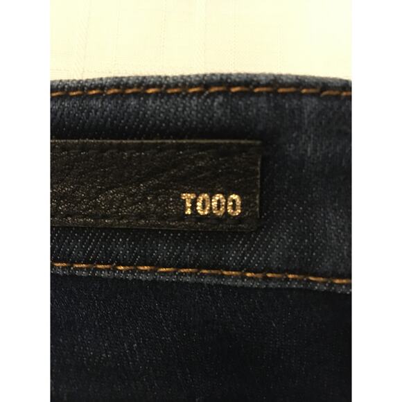 UJ 25x33 Dark Wash Skinny Fit Tapered Middle Rise Jeans, 5 Pocket Design - Picture 6 of 7